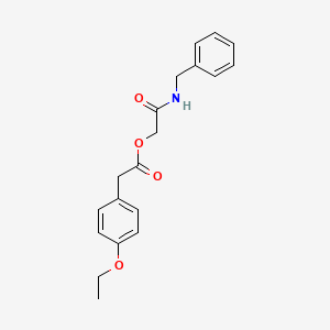 molecular formula C19H21NO4 B2857507 (Benzylcarbamoyl)methyl 2-(4-ethoxyphenyl)acetate CAS No. 1327264-34-5