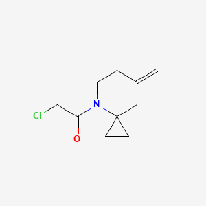 molecular formula C10H14ClNO B2857514 2-Chloro-1-(7-methylidene-4-azaspiro[2.5]octan-4-yl)ethanone CAS No. 2411278-10-7