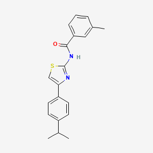 N-(4-(4-isopropylphenyl)thiazol-2-yl)-3-methylbenzamide