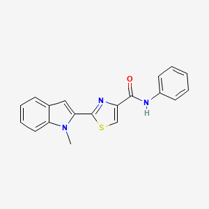 2-(1-methyl-1H-indol-2-yl)-N-phenylthiazole-4-carboxamide