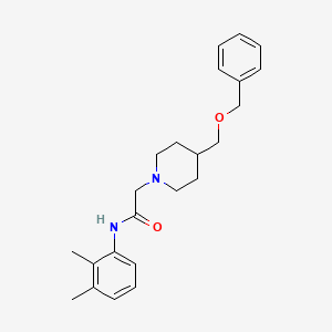 molecular formula C23H30N2O2 B2857547 2-(4-((benzyloxy)methyl)piperidin-1-yl)-N-(2,3-dimethylphenyl)acetamide CAS No. 1351612-73-1