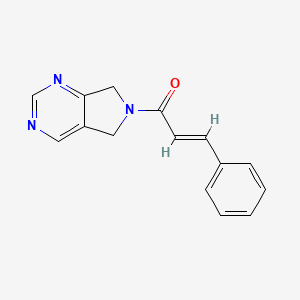 (E)-3-phenyl-1-(5H-pyrrolo[3,4-d]pyrimidin-6(7H)-yl)prop-2-en-1-one