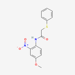 N-(4-methoxy-2-nitrophenyl)-2-(phenylthio)acetamide