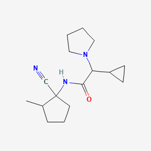 N-(1-Cyano-2-methylcyclopentyl)-2-cyclopropyl-2-pyrrolidin-1-ylacetamide