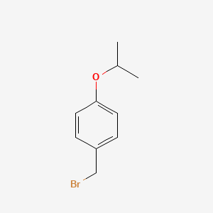 molecular formula C10H13BrO B2857567 1-(溴甲基)-4-(丙酮-2-基氧基)苯 CAS No. 72729-52-3