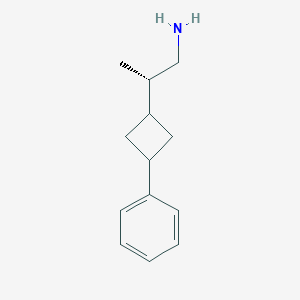molecular formula C13H19N B2857570 (2S)-2-(3-Phenylcyclobutyl)propan-1-amine CAS No. 2248171-74-4