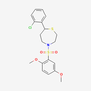7-(2-Chlorophenyl)-4-((2,5-dimethoxyphenyl)sulfonyl)-1,4-thiazepane