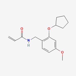 N-[(2-Cyclopentyloxy-4-methoxyphenyl)methyl]prop-2-enamide