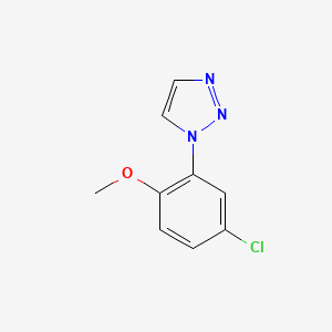 molecular formula C9H8ClN3O B2857599 1-(5-Chloro-2-methoxyphenyl)triazole CAS No. 2379946-26-4
