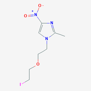 B028576 Imidazole, 1-((2-iodoethoxy)ethyl)-2-methyl-4-nitro- CAS No. 19765-06-1