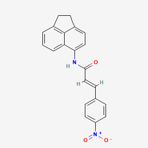 (E)-N-(1,2-dihydroacenaphthylen-5-yl)-3-(4-nitrophenyl)acrylamide
