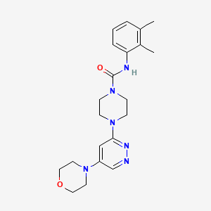 molecular formula C21H28N6O2 B2857605 N-(2,3-dimethylphenyl)-4-(5-morpholinopyridazin-3-yl)piperazine-1-carboxamide CAS No. 1448064-66-1