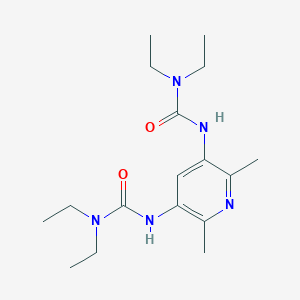 molecular formula C17H29N5O2 B285761 N'-(5-{[(diethylamino)carbonyl]amino}-2,6-dimethyl-3-pyridinyl)-N,N-diethylurea 
