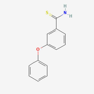 molecular formula C13H11NOS B2857612 3-Phenoxythiobenzamide CAS No. 730971-69-4