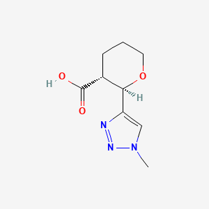 (2R,3R)-2-(1-Methyltriazol-4-yl)oxane-3-carboxylic acid