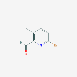 molecular formula C7H6BrNO B2857625 6-溴-3-甲基吡啶甲醛 CAS No. 1289051-17-7