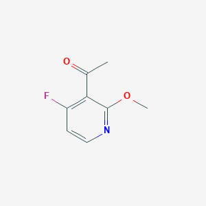 molecular formula C8H8FNO2 B2857637 1-(4-Fluoro-2-methoxypyridin-3-yl)ethan-1-one CAS No. 1823364-48-2