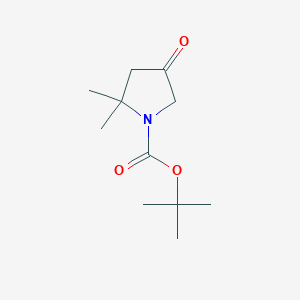 molecular formula C11H19NO3 B2857646 tert-Butyl 2,2-dimethyl-4-oxopyrrolidine-1-carboxylate CAS No. 1456616-45-7