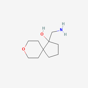 molecular formula C10H19NO2 B2857654 4-(Aminomethyl)-8-oxaspiro[4.5]decan-4-ol CAS No. 1555760-08-1