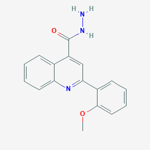 molecular formula C17H15N3O2 B2857657 2-(2-Methoxyphenyl)quinoline-4-carbohydrazide CAS No. 524933-72-0