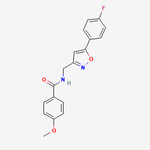 N-((5-(4-fluorophenyl)isoxazol-3-yl)methyl)-4-methoxybenzamide