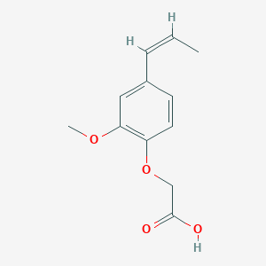 molecular formula C12H14O4 B2857673 {2-methoxy-4-[(1Z)-prop-1-en-1-yl]phenoxy}acetic acid CAS No. 1395081-56-7