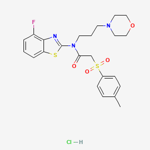 N-(4-fluorobenzo[d]thiazol-2-yl)-N-(3-morpholinopropyl)-2-tosylacetamide hydrochloride