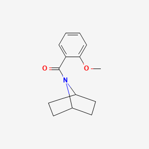 molecular formula C14H17NO2 B2857682 ((1s,4s)-7-Azabicyclo[2.2.1]heptan-7-yl)(2-methoxyphenyl)methanone CAS No. 502925-82-8