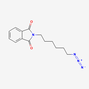 molecular formula C14H16N4O2 B2857702 2-(6-Azidohexyl)-1H-isoindole-1,3(2H)-dione CAS No. 595607-73-1