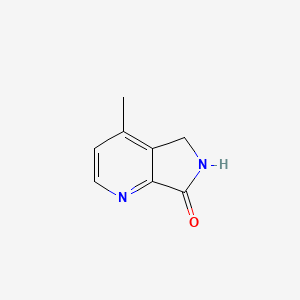 molecular formula C8H8N2O B2857705 4-甲基-5,6-二氢吡咯并[3,4-b]吡啶-7-酮 CAS No. 2287340-98-9