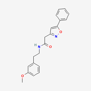 N-(3-methoxyphenethyl)-2-(5-phenylisoxazol-3-yl)acetamide