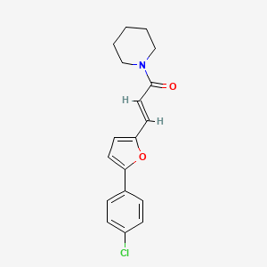 (2E)-3-[5-(4-chlorophenyl)furan-2-yl]-1-(piperidin-1-yl)prop-2-en-1-one