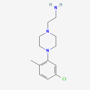 molecular formula C13H20ClN3 B2857733 2-[4-(5-氯-2-甲基苯基)哌嗪-1-基]乙胺 CAS No. 321602-25-9