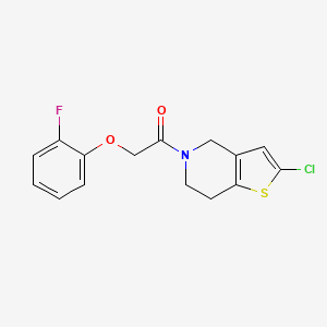 1-(2-chloro-6,7-dihydrothieno[3,2-c]pyridin-5(4H)-yl)-2-(2-fluorophenoxy)ethanone