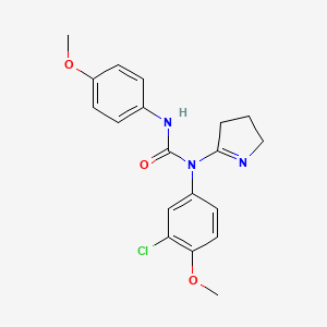 1-(3-chloro-4-methoxyphenyl)-1-(3,4-dihydro-2H-pyrrol-5-yl)-3-(4-methoxyphenyl)urea