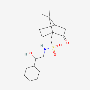 N-(2-cyclohexyl-2-hydroxyethyl)-1-(7,7-dimethyl-2-oxobicyclo[2.2.1]heptan-1-yl)methanesulfonamide
