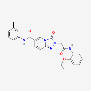 2-{4-[(3-Chlorophenyl)sulfonyl]-1,4-diazepan-1-yl}[1,3]thiazolo[5,4-b]pyridine