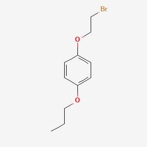 molecular formula C11H15BrO2 B2857785 1-(2-溴乙氧基)-4-丙氧基苯 CAS No. 250600-42-1