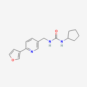 1-Cyclopentyl-3-((6-(furan-3-yl)pyridin-3-yl)methyl)urea