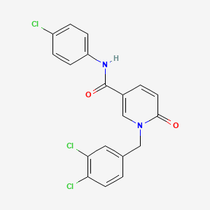 N-(4-chlorophenyl)-1-(3,4-dichlorobenzyl)-6-oxo-1,6-dihydro-3-pyridinecarboxamide