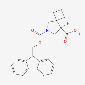 6-{[(9H-fluoren-9-yl)methoxy]carbonyl}-8-fluoro-6-azaspiro[3.4]octane-8-carboxylic acid