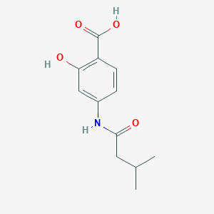 2-Hydroxy-4-[(3-methylbutanoyl)amino]benzoic acid