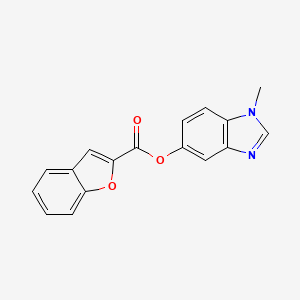 1-methyl-1H-benzo[d]imidazol-5-yl benzofuran-2-carboxylate