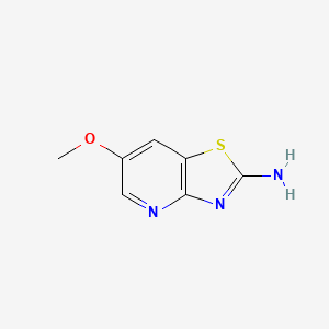 molecular formula C7H7N3OS B2857817 6-甲氧基噻唑并[4,5-b]吡啶-2-胺 CAS No. 1206248-05-6