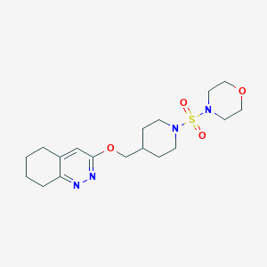 4-((4-(((5,6,7,8-Tetrahydrocinnolin-3-yl)oxy)methyl)piperidin-1-yl)sulfonyl)morpholine