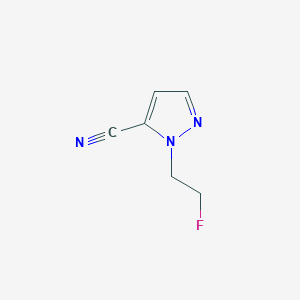 molecular formula C6H6FN3 B2857832 1-(2-Fluoroethyl)-1H-pyrazole-5-carbonitrile CAS No. 1429418-00-7