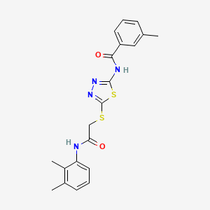 N-(5-((2-((2,3-dimethylphenyl)amino)-2-oxoethyl)thio)-1,3,4-thiadiazol-2-yl)-3-methylbenzamide