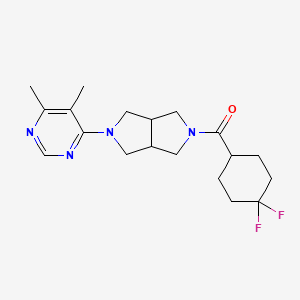 (4,4-Difluorocyclohexyl)-[2-(5,6-dimethylpyrimidin-4-yl)-1,3,3a,4,6,6a-hexahydropyrrolo[3,4-c]pyrrol-5-yl]methanone