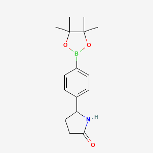 5-(4-(4,4,5,5-Tetramethyl-1,3,2-dioxaborolan-2-yl)phenyl)pyrrolidin-2-one