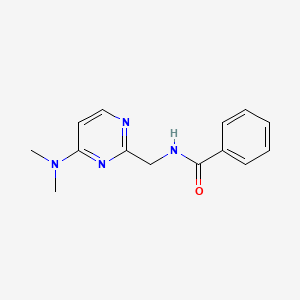 N-((4-(dimethylamino)pyrimidin-2-yl)methyl)benzamide